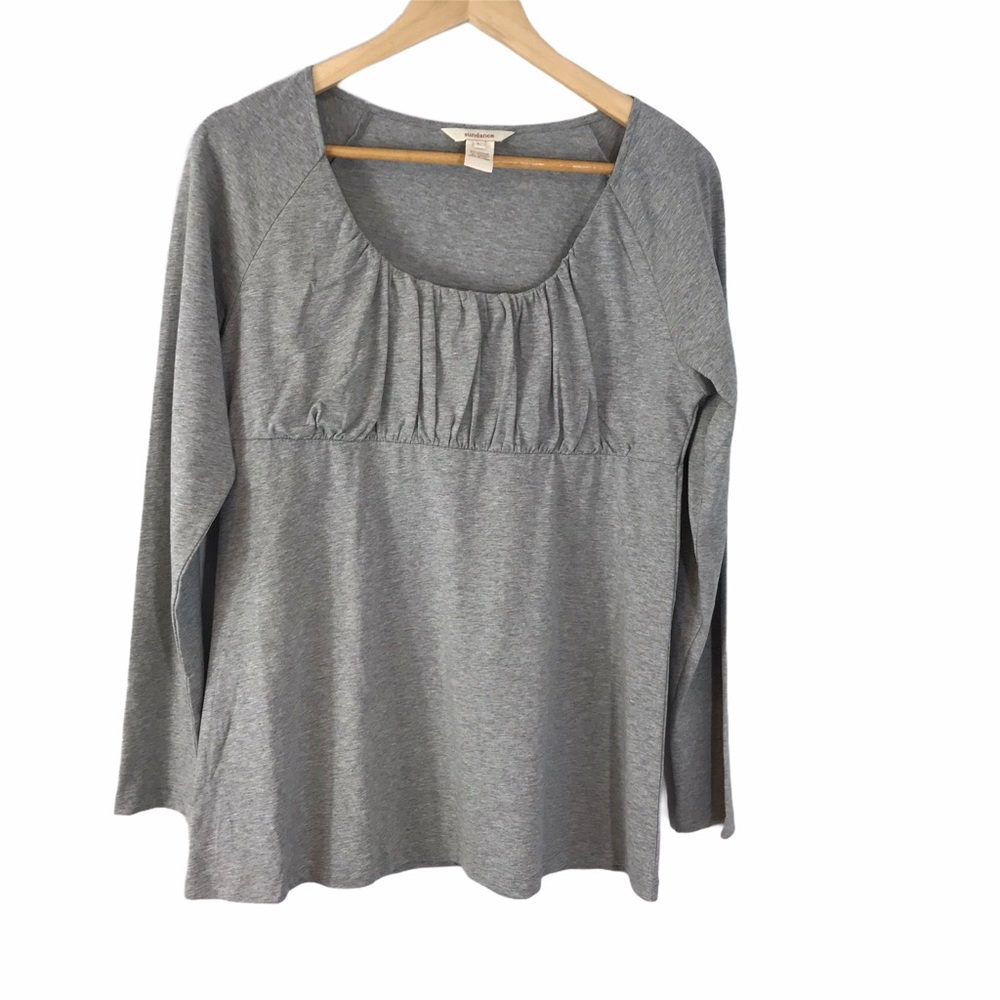 Sundance Heathered Gray Tunic Tee Shirt